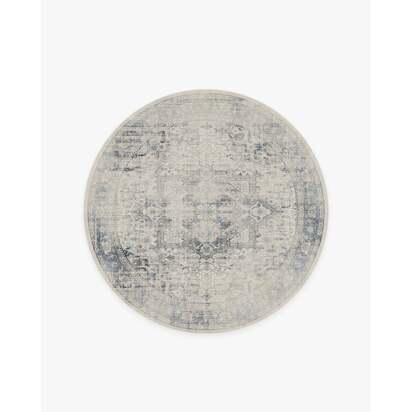 Kamran Blue Quartz Rug - 185 Round cm - All-In-One Rug