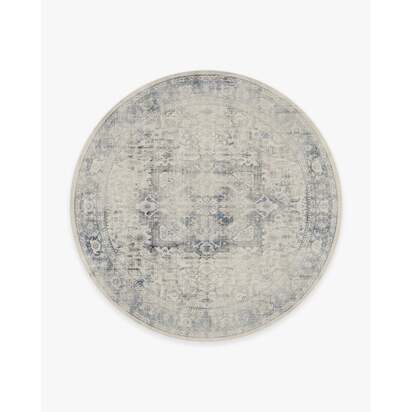 Kamran Blue Quartz Rug - 245 Round cm - All-In-One Rug