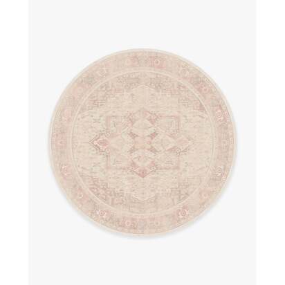 Kamran Soft Pink Rug - 245 Round cm - All-In-One Rug