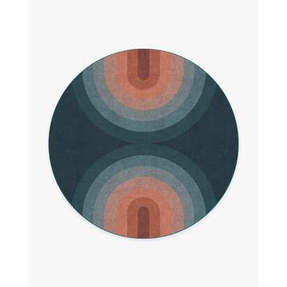 Absida Teal Rug - 245 Round cm - All-In-One Rug