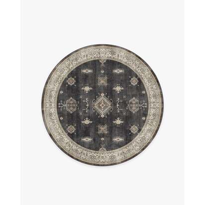 Verena Dark Wood Rug - 185 Round cm - All-In-One Rug