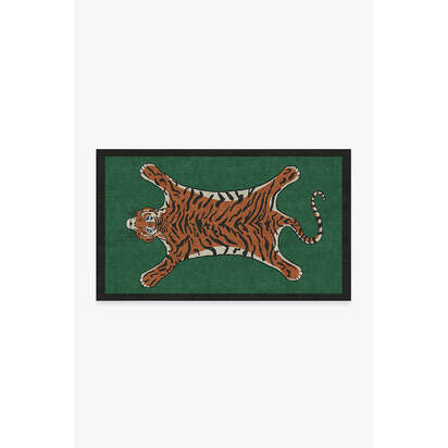 Tiger Emerald Rug by Jonathan Adler - 90 x 150 cm - All-In-One Rug