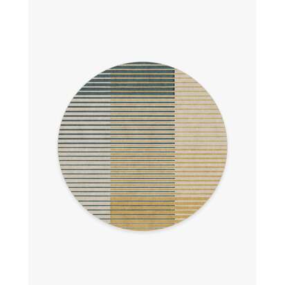 Gradasi Teal Quartz Rug - 185 Round cm - All-In-One Rug