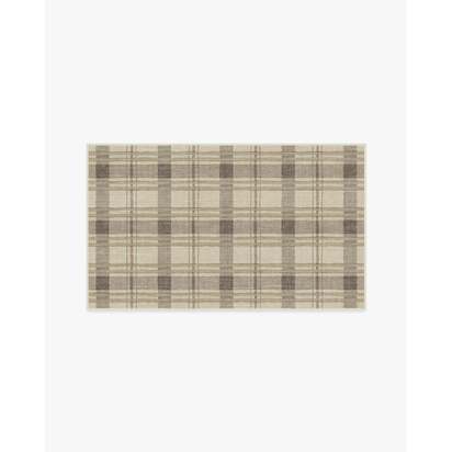 Piper Plaid Neutral Rug - 90 x 150 cm - All-In-One Rug