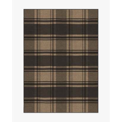 Easton Plaid Charcoal & Natural Rug - 150 x 215 cm - All-In-One Rug