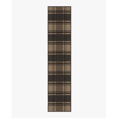 Easton Plaid Charcoal & Natural Rug - 150 x 215 cm - All-In-One Rug