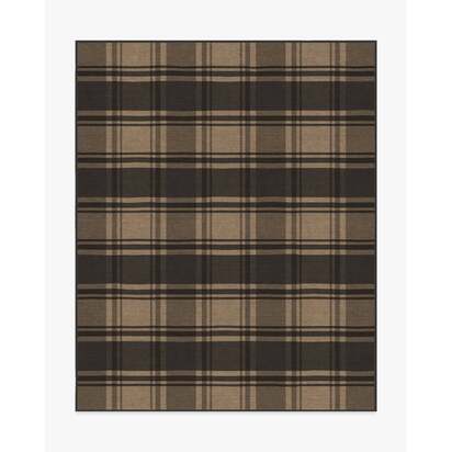 Easton Plaid Charcoal & Natural Rug - 245 x 305 cm - All-In-One Rug