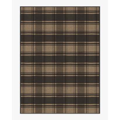 Easton Plaid Charcoal & Natural Rug - 275 x 365 cm - All-In-One Rug