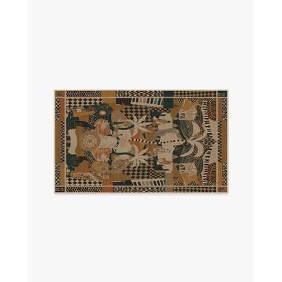 La Joie Natural Multicolour Rug by Architectural Digest - 90 x 150 cm - All-In-One Rug
