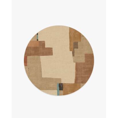 Ananda Natural Pop Rug by Architectural Digest - 245 Round cm - All-In-One Rug