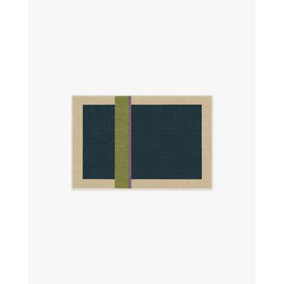 Breakout Teal & Chartreuse Rug by Architectural Digest - 60 x 90 cm - All-In-One Rug