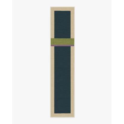 Breakout Teal & Chartreuse Rug by Architectural Digest - 75 x 365 cm - All-In-One Rug