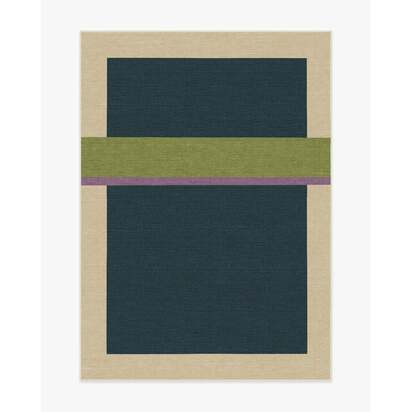 Breakout Teal & Chartreuse Rug by Architectural Digest - 150 x 215 cm - All-In-One Rug