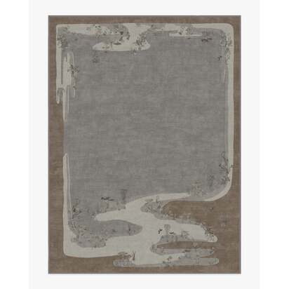 Mushroom Dream Grey Taupe Rug by Architectural Digest - 275 x 365 cm - All-In-One Rug