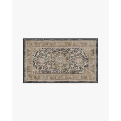 Zahra Ink & Vintage Citron Rug - 90 x 150 cm - All-In-One Rug