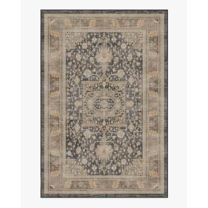 Zahra Ink & Vintage Citron Rug - 185 x 275 cm - All-In-One Rug