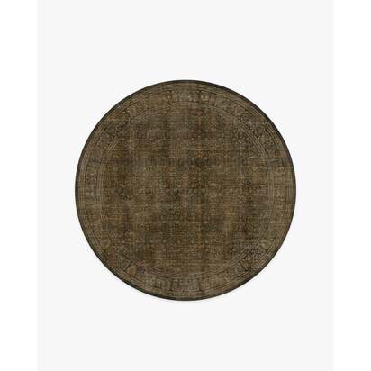 Vesper Olive & Gold Rug - 185 Round cm - All-In-One Rug