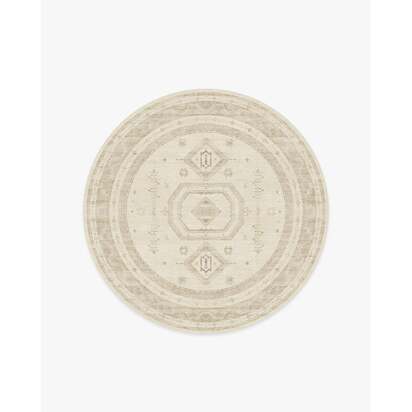 Shira Ivory & Natural Rug - 185 Round cm - All-In-One Rug