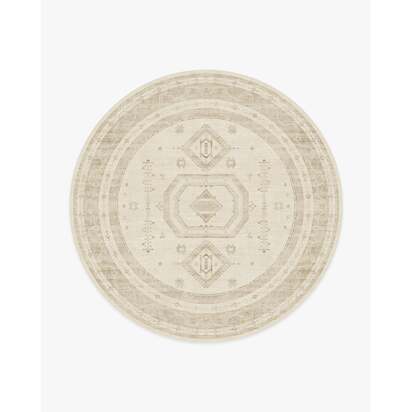 Shira Ivory & Natural Rug - 245 Round cm - All-In-One Rug
