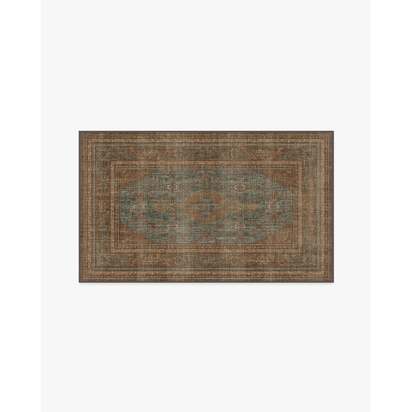 Rowan Teal Blue & Copper Rug - 90 x 150 cm - All-In-One Rug