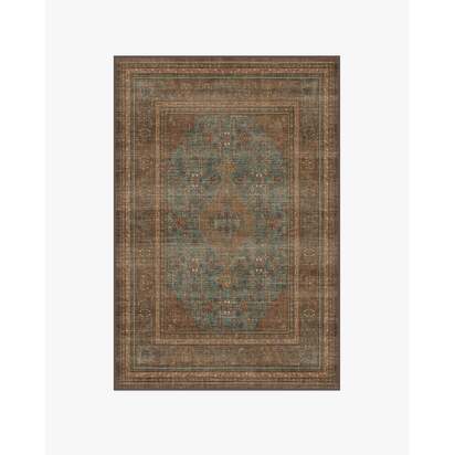 Rowan Teal Blue & Copper Rug - 120 x 185 cm - All-In-One Rug