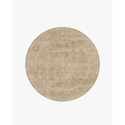 Ophelia Warm Natural Rug - 185 Round cm - All-In-One Rug