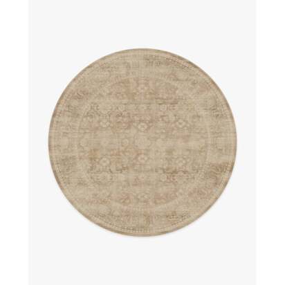 Ophelia Warm Natural Rug - 245 Round cm - All-In-One Rug