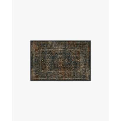 Ophelia Navy & Redwood Rug - 60 x 90 cm - All-In-One Rug