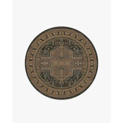 Imani Vintage Multicolour Rug - 185 Round cm - All-In-One Rug