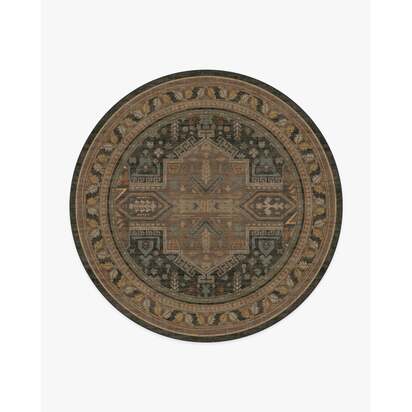 Imani Vintage Multicolour Rug - 245 Round cm - All-In-One Rug