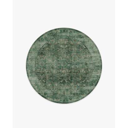 Frances Jade Green Rug - 185 Round cm - All-In-One Rug