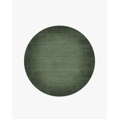 Aura Ombre Solid Sage Rug - 185 Round cm - All-In-One Rug
