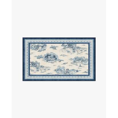 Provence Toile Delft Blue Rug - 90 x 150 cm - All-In-One Rug