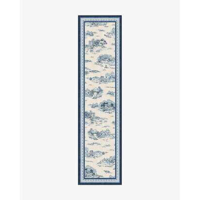 Provence Toile Delft Blue Rug - 90 x 150 cm - All-In-One Rug