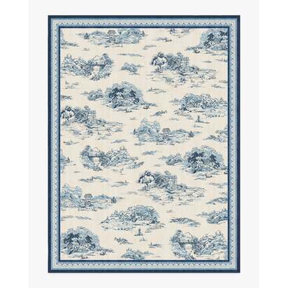 Provence Toile Delft Blue Rug - 275 x 365 cm - All-In-One Rug