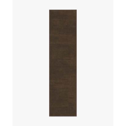 Nico Solid Dark Wood Rug - 185 x 275 cm - All-In-One Rug