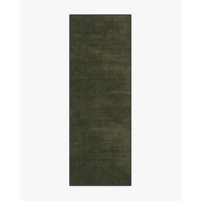 Nico Solid Olive Rug - 75 x 215 cm - All-In-One Rug