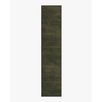 Nico Solid Olive Rug - 75 x 365 cm - All-In-One Rug
