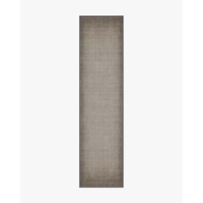 Aura Ombre Solid Ash Grey Rug - 75 x 365 cm - All-In-One Rug