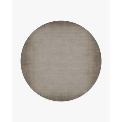 Aura Ombre Solid Ash Grey Rug - 245 Round cm - All-In-One Rug