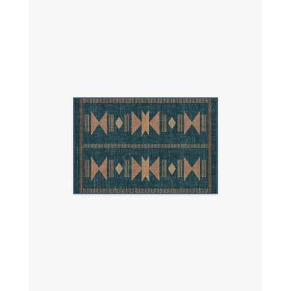 Lark Blue & Rose Rug - 60 x 90 cm - All-In-One Rug