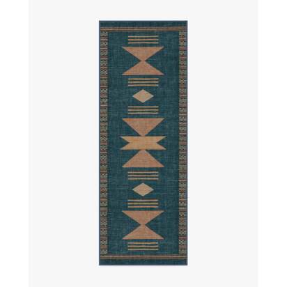 Lark Blue & Rose Rug - 75 x 215 cm - All-In-One Rug