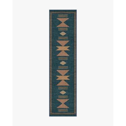 Lark Blue & Rose Rug - 75 x 305 cm - All-In-One Rug