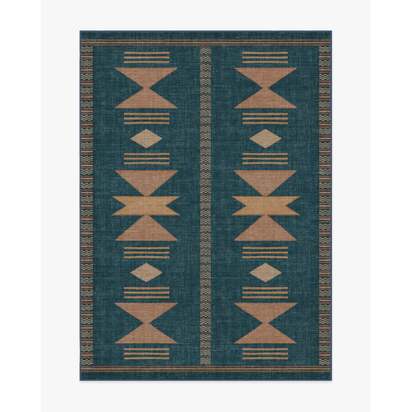 Lark Blue & Rose Rug - 150 x 215 cm - All-In-One Rug