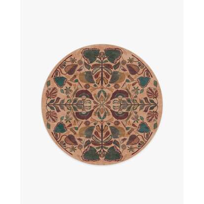 Georgia Kaleidoscope Rug by Jungalow - 185 Round cm - All-In-One Rug