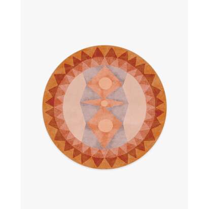 Hilma Sunset Rug by Jungalow - 185 Round cm - All-In-One Rug