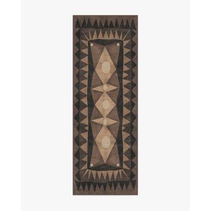 Hilma Charcoal Rug by Jungalow - 75 x 215 cm - All-In-One Rug
