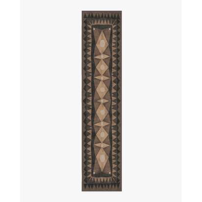 Hilma Charcoal Rug by Jungalow - 75 x 365 cm - All-In-One Rug