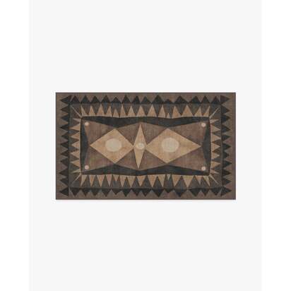 Hilma Charcoal Rug by Jungalow - 90 x 150 cm - All-In-One Rug