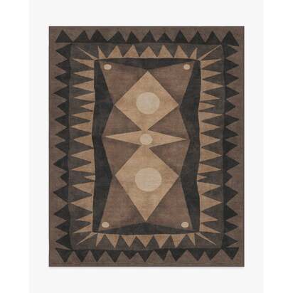 Hilma Charcoal Rug by Jungalow - 245 x 305 cm - All-In-One Rug